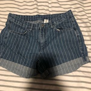 Striped Jean shorts!